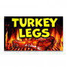 Turkey Legs 3x5 Premium Polyester Flag (Made in The USA)