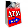 ATM Inside Economy A-Frame Sign