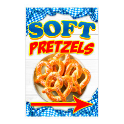 Soft Pretzels Economy A-Frame Sign
