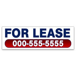 For Lease Vinyl Banner With...