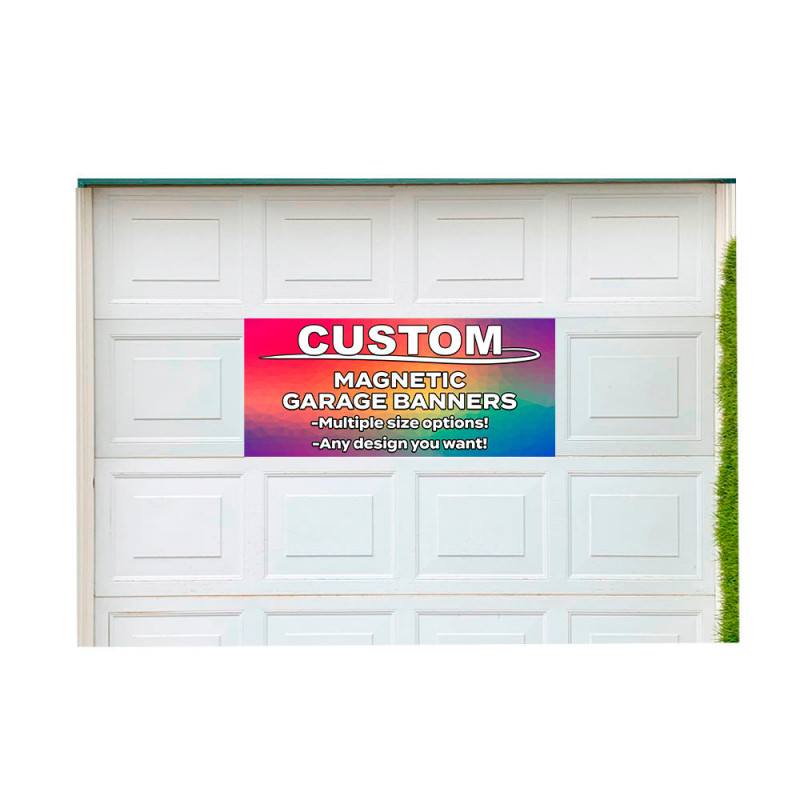 Custom Magnetic Garage Banner For Steel Garage Doors (Size Options)