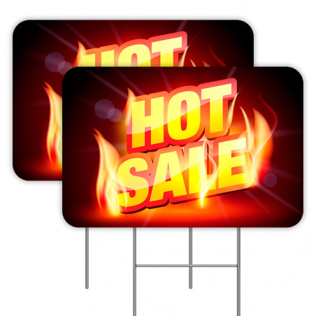 HOT SALE 2 Pack Double-Sided Yard Signs (Made In Texas)