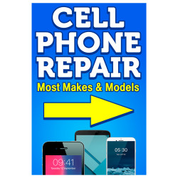 Cell Phone Repair Economy A-Frame Sign 24" Wide by 36" Tall (Made in The USA)