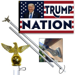 Trump Nation Premium 3x5 foot Flag OR Optional Flag with Mounting Kit