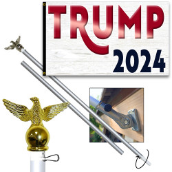 Trump 2024 Premium 3x5 foot Flag OR Optional Flag with Mounting Kit