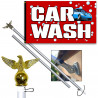 Car Wash Premium 3x5 foot Flag OR Optional Flag with Mounting Kit