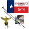 Texas Independence (TEXIT) Premium 3x5 foot Flag OR Optional Flag with Mounting Kit (Made in Texas)