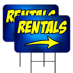 RENTALS 2 Pack Double-Sided...