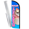 Rolled Ice Cream Premium Windless Feather Flag Bundle (Complete Kit) OR Optional Replacement Flag Only