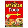 Mexican Food Economy A-Frame Sign