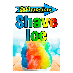 Hawaiian Shave Ice Economy A-Frame Sign