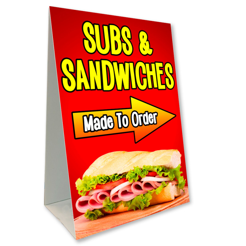 Subs and Sandwiches Economy A-Frame Sign