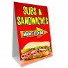 Subs and Sandwiches Economy A-Frame Sign