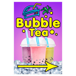 Bubble Tea Economy A-Frame Sign