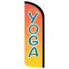 Yoga Premium Windless Feather Flag Bundle (Complete Kit) OR Optional Replacement Flag Only