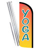 Yoga Premium Windless Feather Flag Bundle (Complete Kit) OR Optional Replacement Flag Only