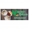 Vegan Options Available Vinyl Banner with Optional Sizes (Made in the USA)