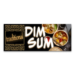 Dim Sum Vinyl Banner with...