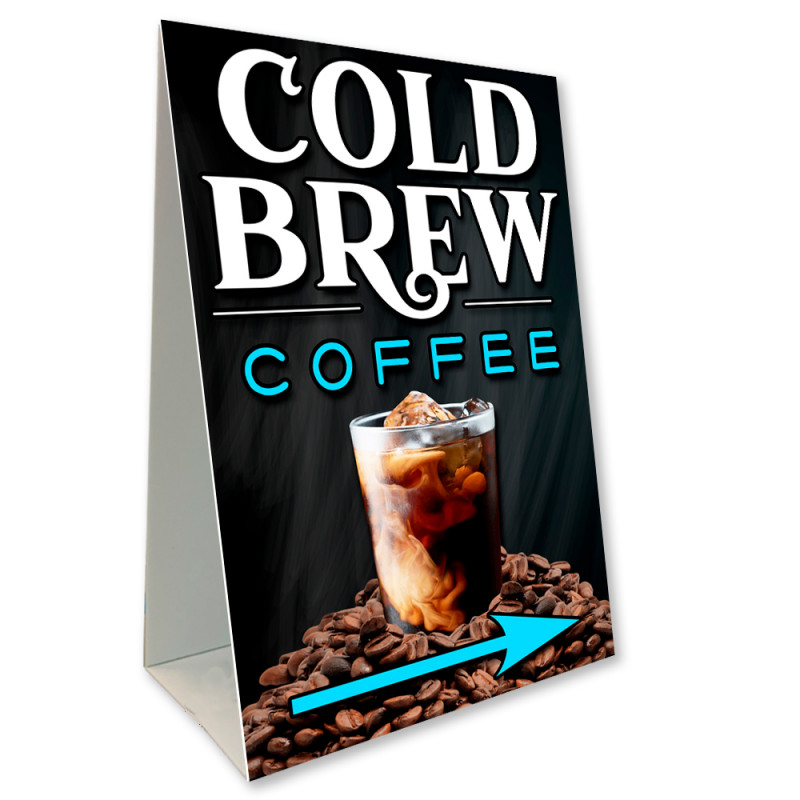 Cold Brew Coffee Economy A-Frame Sign