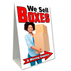 We Sell Boxes Economy A-Frame Sign