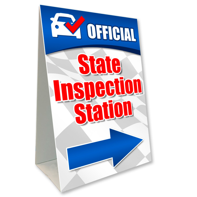 State Inspection Station Economy A-Frame Sign