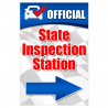State Inspection Station Economy A-Frame Sign