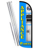 Appliance Parts Premium Windless Feather Flag Bundle (Complete Kit) OR Optional Replacement Flag Only