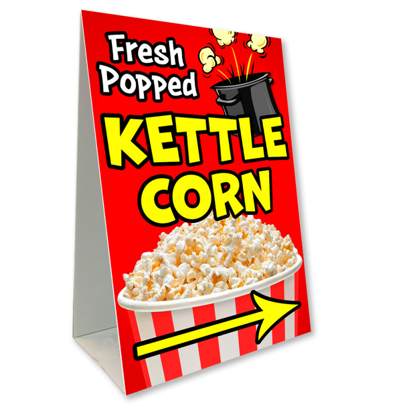 Kettle Corn Economy A-Frame Sign