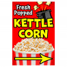 Kettle Corn Economy A-Frame Sign