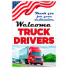 Welcome Truck Drivers Economy A-Frame Sign