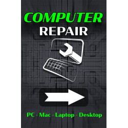 Computer Repair Economy A-Frame Sign