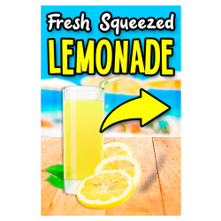 Fresh Squeezed Lemonade Economy A-Frame Sign