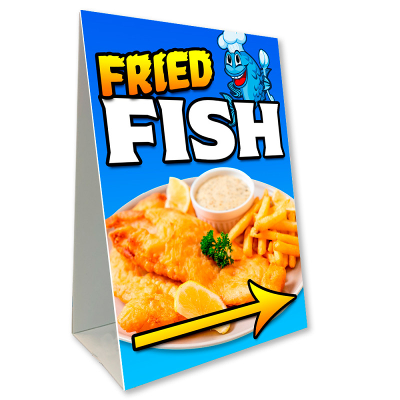 Fried Fish Economy A-Frame Sign