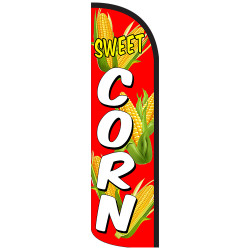SWEET CORN Windless Feather Flag Bundle (Complete Kit) OR Optional Replacement Flag Only