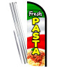 Fresh Pasta Premium Windless Feather Flag Bundle (Complete Kit) OR Optional Replacement Flag Only