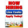 Now Hiring Cooks Economy A-Frame Sign