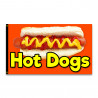 Hot Dogs Premium 3x5 foot Flag OR Optional Flag with Mounting Kit