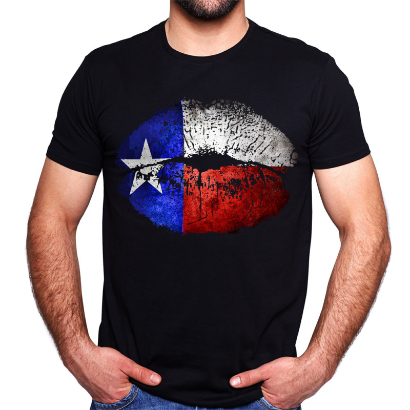 Texas Lips Texas Flag Unisex Tee (Made in Texas)