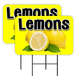 Lemons 2 Pack Double-Sided...