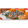 BOUDIN BALLS Vinyl Banner with Optional Sizes (Made in the USA)
