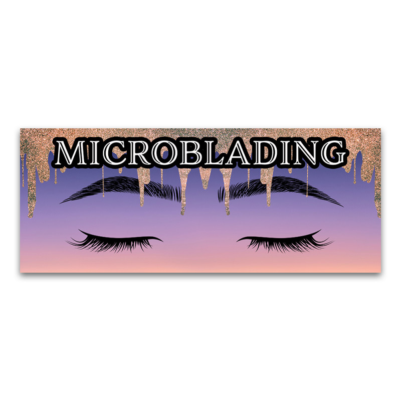 Microblading Vinyl Banner with Optional Sizes (Made in the USA)