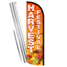 HARVEST FESTIVAL Premium Windless Feather Flag Bundle (Complete Kit) OR Optional Replacement Flag Only