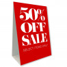50 OFF SALE Economy A-Frame Sign