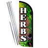 HERBS Premium Windless Feather Flag Bundle (Complete Kit) OR Optional Replacement Flag Only