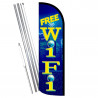 Free WiFi Premium Windless Feather Flag Bundle (Complete Kit) OR Optional Replacement Flag Only