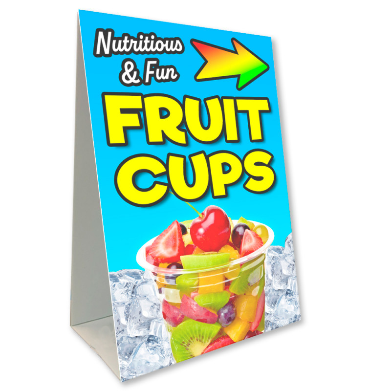 Fruit Cups Economy A-Frame Sign