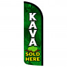 KAVA Sold Here Premium Windless Feather Flag Bundle (Complete Kit) OR Optional Replacement Flag Only