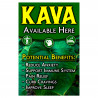 Kava Benefits Economy A-Frame Sign