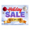 Holiday Sale (32" x 24") Perforated Removable Window Decal