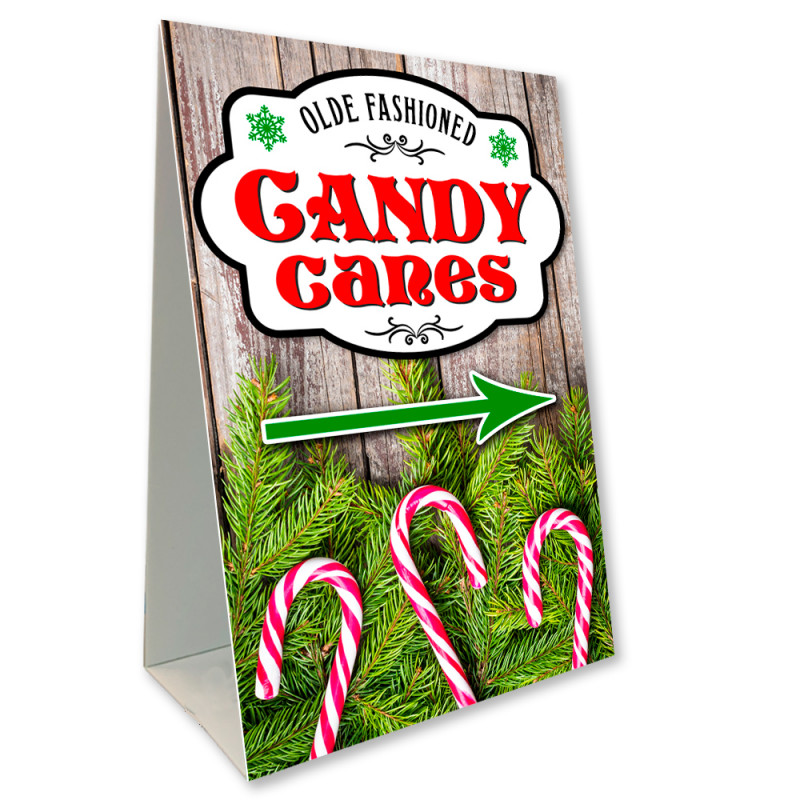Candy Canes Economy A-Frame Sign